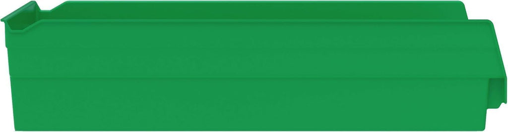 Akro-Mils 30178 Plastic Shelf Bins, Heavy Duty Storage Bins for Garage, Closet, and Drawer Organization, 18-Inch x 11-Inch x 4-Inch, Green, 12-Pack