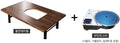 Korean BBQ Table, K BBQ, Korean high Meat Grill, Household Restaurant Folding Table(Bianco Black)