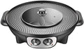 Korean BBQ Electric Hot Pot & Smokeless Grill with Dual Temperature Control, Adjustable Cookware for BBQ Lovers, Perfect for Indoor Cooking, Black Color