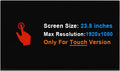 Screen Replacement for Dell Inspiron 5490 All in One Touch LCD Screen + Touch Glass Assembly 23.8' FHD 1920×1080 (Touch Screen)