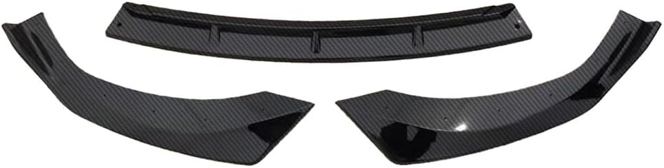 Car Accessories Compatible With Hyundai Sonata 1.5T SE，SEL，SEL Convenience/Hybrid Limited 2024 2025 Front Lip Spoiler Body Kit Spoiler Splitter Molding Cover Trim ABS 3PCS(Carbon Fiber Style)