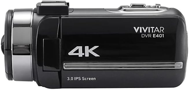 Vivitar 4K Video Camera, Wi-Fi Ultra HD Camcorder with 18x Digital Zoom, 3' IPS Touchscreen Video Recorder with Night Vision, Vlogging Camera with 3.5mm Microphone Jack, Rechargeable, SD Card Slot
