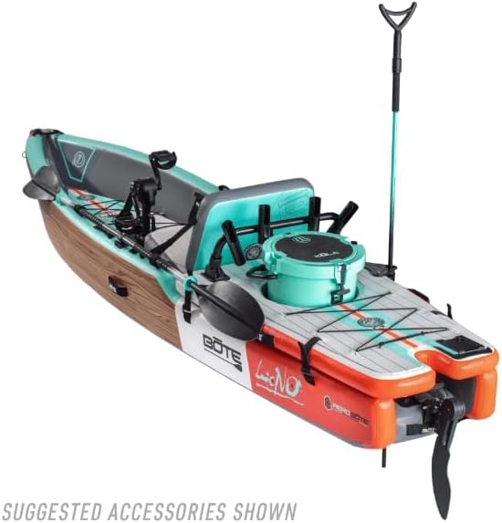 BOTE Lono Aero Inflatable Kayak Convertible Stand Up Paddle Board for Single Rider Adults Kids Family Friendly Blow Up Fishing MAGNEPod Compatible