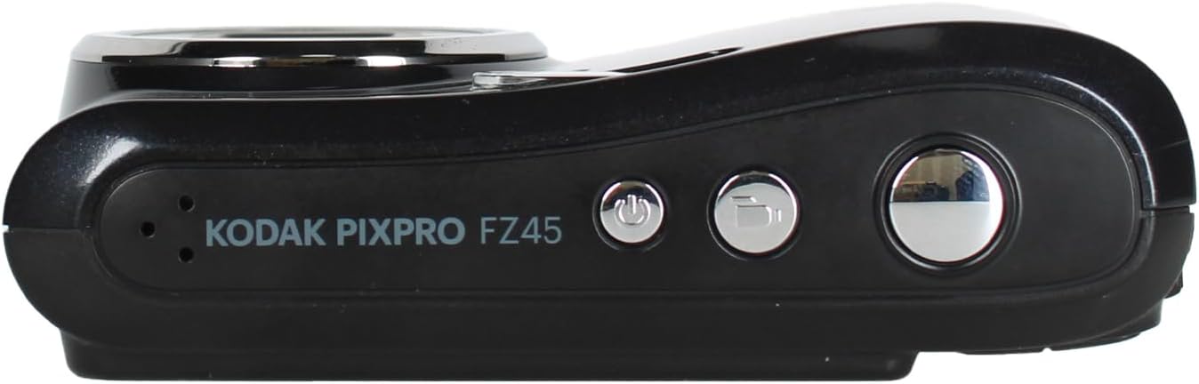 Kodak Pixpro FZ45 Digital Camera (Black) Bundle Including: 2X 64 GB Memory Card, Rechargeable Batteries, Camera Case, Flexible Tripod, Card Reader, Card Wallet, Hand Strap, Full Cleaning Kit