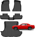 for Dodge Challenger RWD Floor Mats 2015-2023,Car Mats for Dodge Challenger RWD All Weather Floor Mats Cargo Floor Liner Accessories