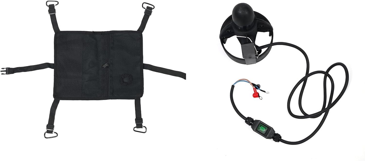 Underwater Thruster, 288W Underwater Scooter Electric Fin Stand Up Paddle Board 12V Sea Scooter Propulsion Motor for Surfboard, Fishing Board, Water Sports