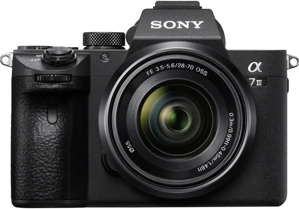 Sony a7 III Full-frame Mirrorless Interchangeable-Lens Camera with 28-70mm Lens Optical with 3-Inch LCD, Black (ILCE7M3K/B) (Renewed)