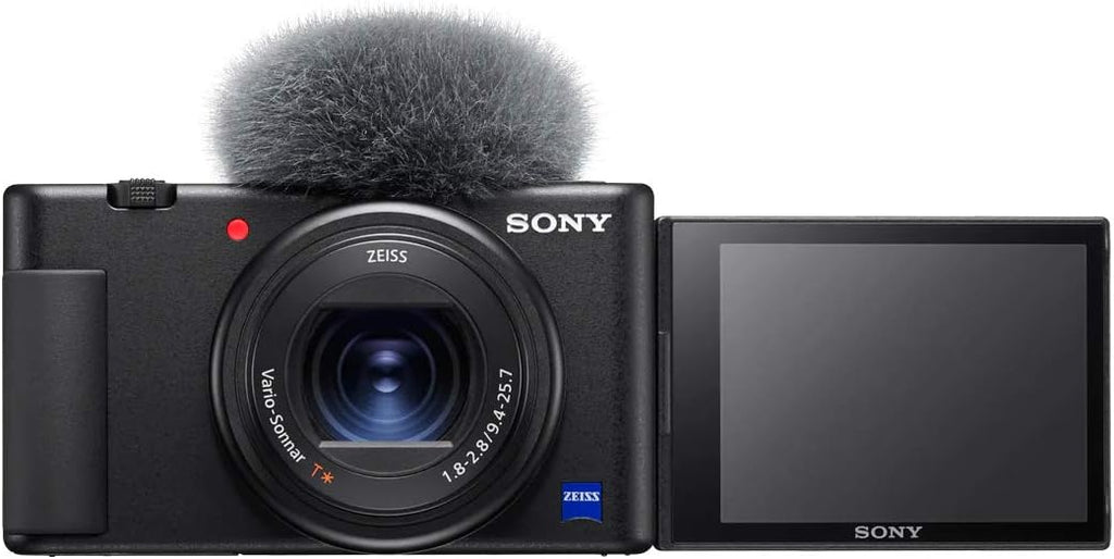 Sony ZV-1 Compact Digital Vlogging 4K Video Camera for Content Creators & Vloggers DCZV1/B | Official Sony USA Partner Model | Bundle with Deco Gear Case + Software Kit + 64GB Card + Compact Tripod