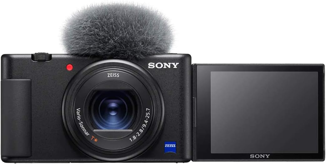 Sony ZV-1 Compact Digital Vlogging 4K Video Camera for Content Creators & Vloggers DCZV1/B | Official Sony USA Partner Model | Bundle with Deco Gear Case + Software Kit + 64GB Card + Compact Tripod