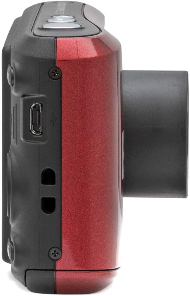 Kodak PIXPRO FZ45 16MP Digital Camera 4X Optical Zoom 27mm Wide Angle 1080P Full HD Video 2.7' LCD Camera (Red) + 64GB Card and Reader + Memory Wallet Bundle