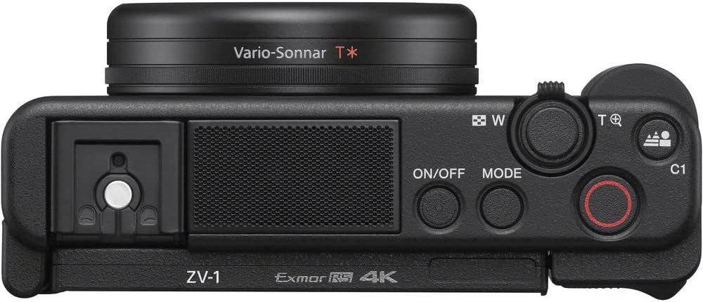 Sony ZV-1 Digital Camera (Black) (DCZV1/B) + 64GB Memory Card + Card Reader + Deluxe Soft Bag + Flex Tripod + Memory Wallet + Cleaning Kit (Renewed)