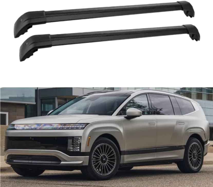 2PCS Aluminum Roof Rack Cross Bars forHyundai Ioniq 9 S SE SEL Limited Calligraphy 2025 2026 Crossbars for Rooftop Compatible with Fixed Points Roofs(Black)