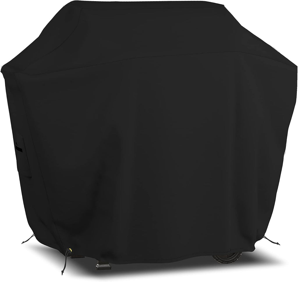 Covers & all BBQ Grill Cover, 12 Oz Waterproof UV & Weather Resistant, Outdoor Cover with Air Vents & Drawstrings (50' Inch, Black)