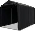 ERGOMASTER 7 x 5.2 x 5.4Ft Outdoor Storage Shed with Waterproof Cover, Roll-Up Zipper Door, Wind Rope, Ground Stake,Heavy Duty Portable Tent for Storage Bikes, Garden Tools, Motorcycles