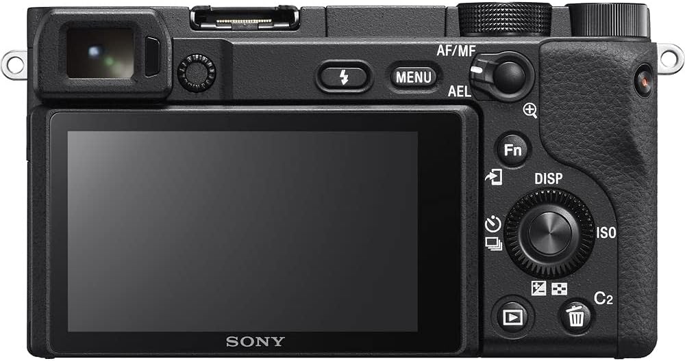 Sony α6400 APS-C Mirrorless Camera (ILCE-6400/B) – Real-Time Eye AF, 11 fps, 4K, Flip-Up Screen, Lightweight, Vlog-Friendly | 64GB Card, 2 x NPF-W50 Battery, Card Reader, LED Light and More