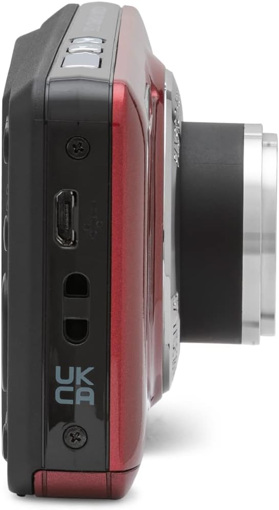 Kodak FZ55RD PIXPRO Digital Camera Red Bundle with Lexar 64GB High-Performance 800x UHS-I SDHC Memory Card Blue Series