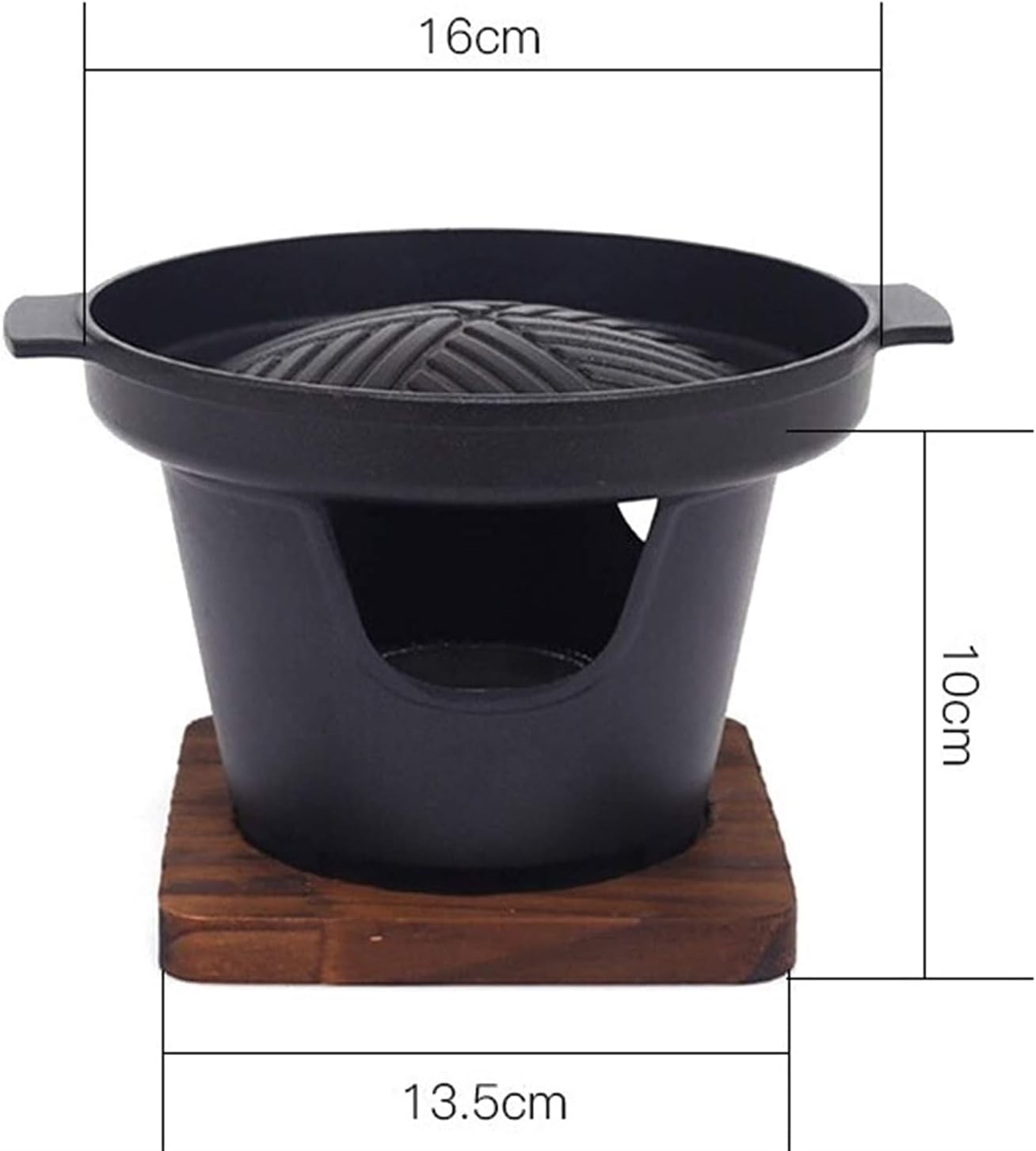 Barbecue Charcoal Grill Household single man Mini barbecue grill Outdoor Indoor Barbecue Charcoal Grill table grill BBQ Korean cuisine non-stick barbecue dish Hotel teppanyaki