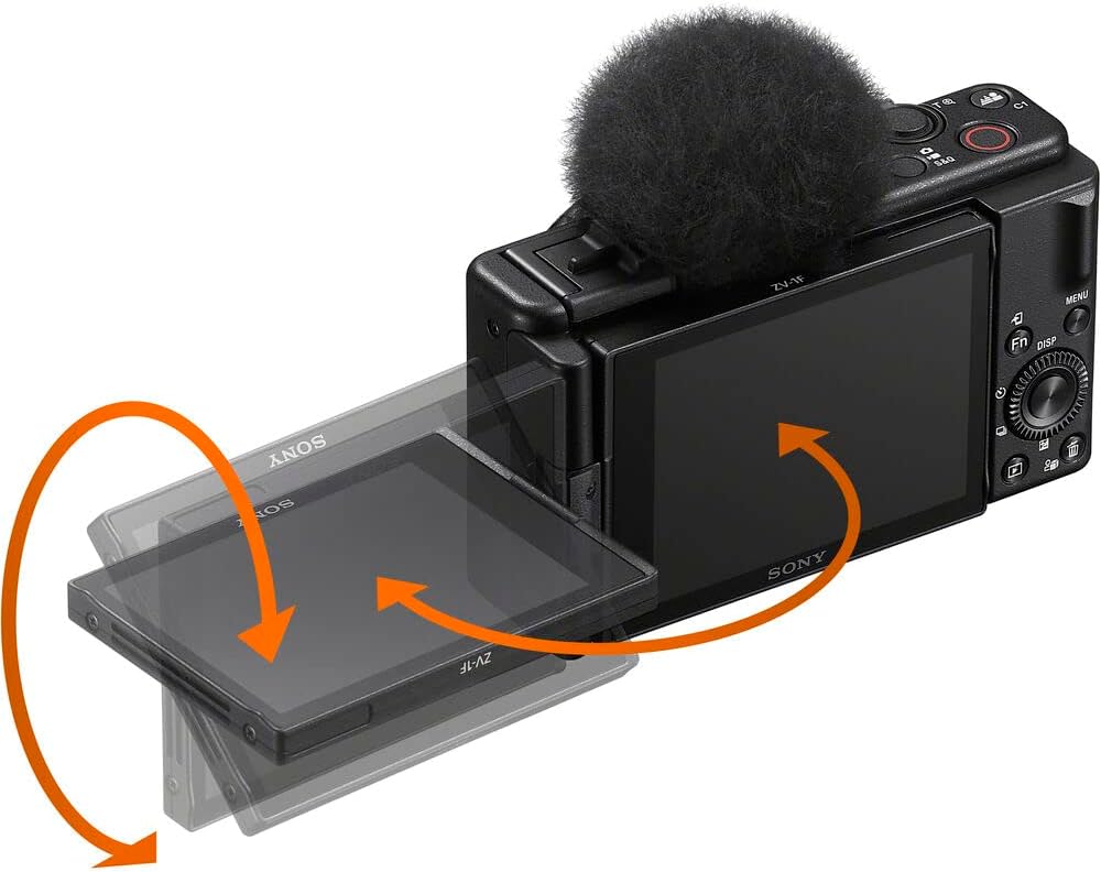 Sony ZV-1F Vlogging Camera (Black) 20.1 MP 1' Sensor | Ultra-Wide 20mm Lens |4K Video | Compact Creator Kit with Case, 64GB Card, 2 x NP-BX1 Battery, Card Reader, Photo Software, HDMI Cable and More