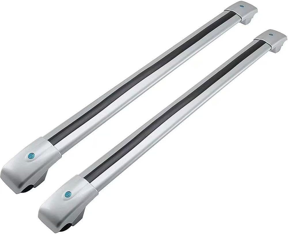 Lockable Roof Rack Cross Bars Compatible with Hyundai Venue 2022 2023 2024 2025 SEL Limited Luggage Cargo Carrier Anti-Theft Metal Roof Rack Cross Rails Silver