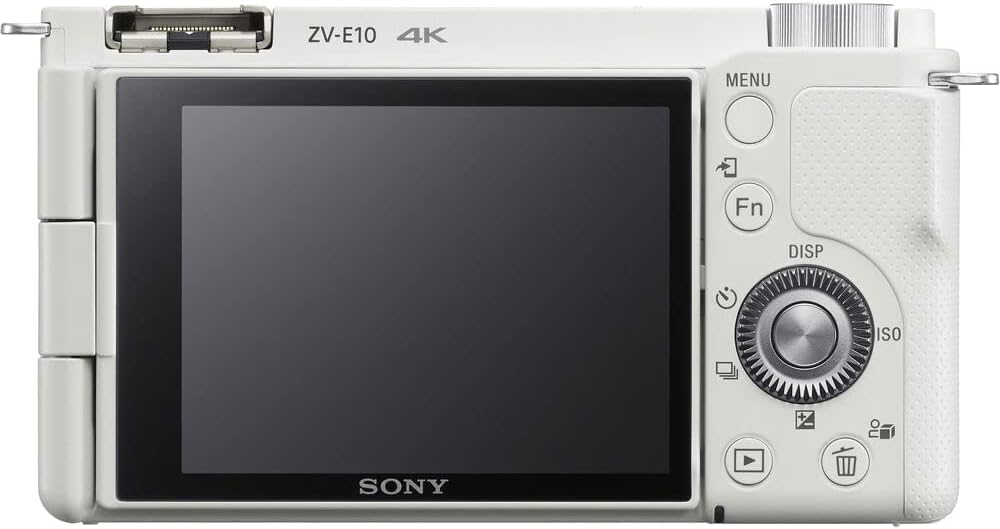 Sony ZV-E10 Vlogging Mirrorless Camera (White) with E PZ 16–50mm Lens (ILCZV-E10L/W) | 24.2 MP APS-C Sensor | 4K Video with FE 70-200mm Lens, 64GB Memory Card, Color Filter Kit and More
