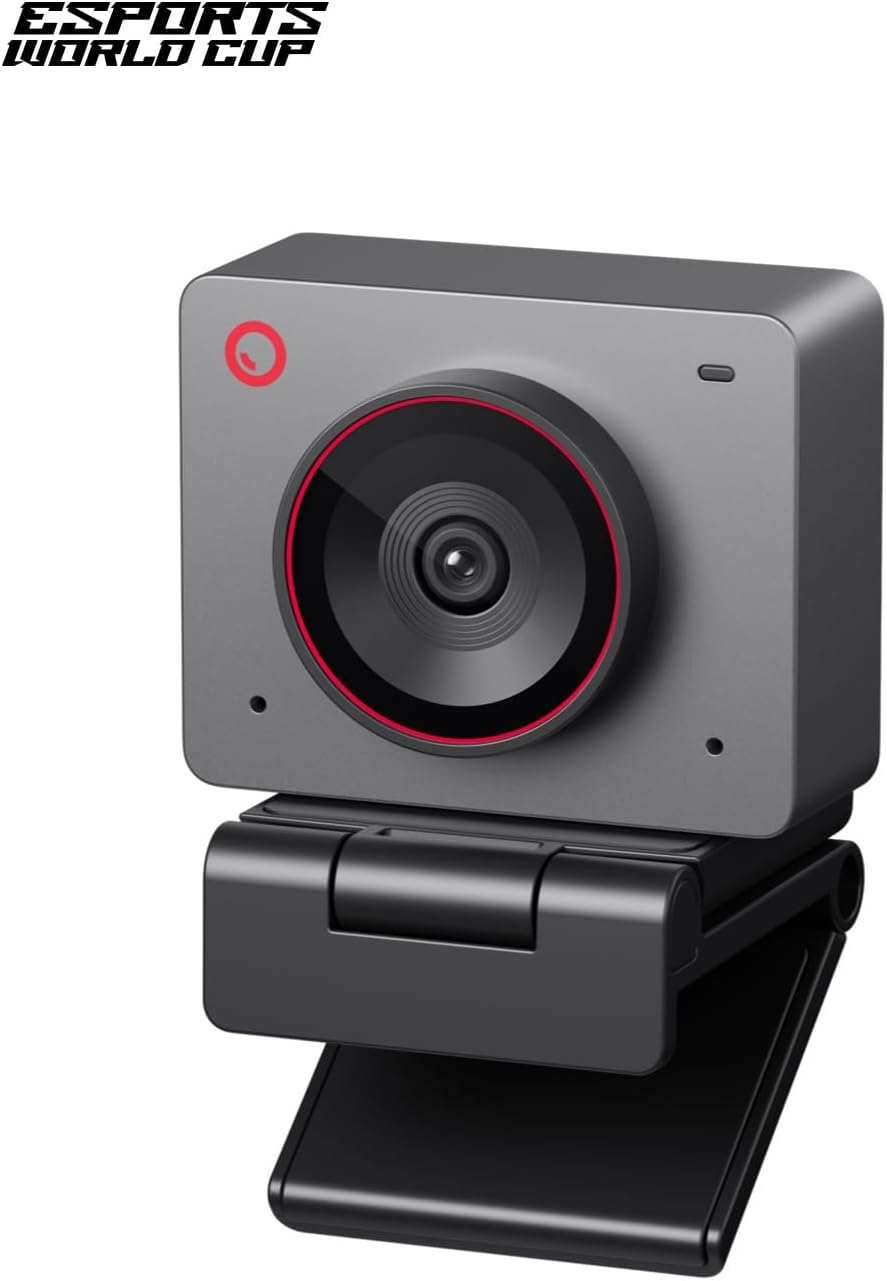 OBSBOT Meet 2-4K Webcam for PC with 1/2' Sensor, AI Framing & Autofocus, Beauty Mode, Lightweight, Gesture Control, HDR, Dual Microphone, 60 FPS, Web Cam for Streaming, Meeting, Gaming. (Space Grey)