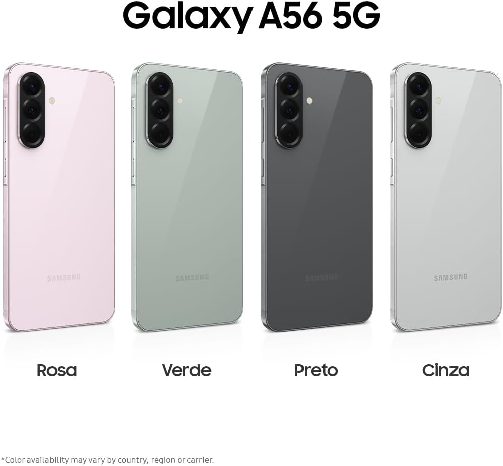Samsung Galaxy A56 5G 2025 | 128GB, Dual SIM | 6.7' 120Hz AMOLED, IP67 Water Resistant, Android 15 | International Model Factory Unlocked for T-Mobile & Global | 25W Fast Charger Bundle (Graphite)