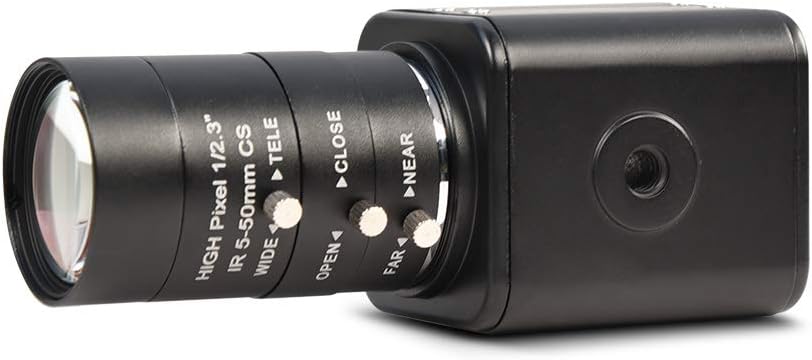 MOKOSE HDMI Camera, HD 1080P 60FPS Digital Security Camera, Industry Digital Camera with 5-50mm Telephoto Zoom Manual HD Lens.