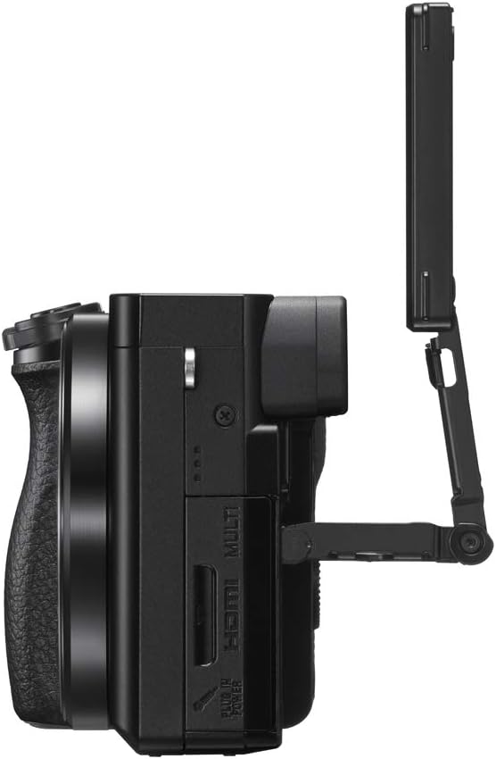Sony a6100 Mirrorless Camera 4K APS-C Camera Body ILCE-6100B Bundle with Sigma 30mm F1.4 DC DN C Lens + Deco Gear Condenser Microphone + Travel Bag Case + Photo Video Software Kit + Accessories