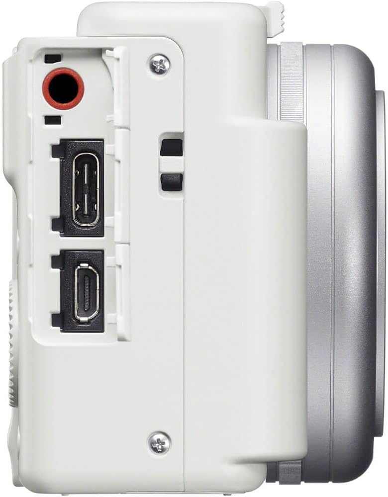 Sony ZV1FW 20mm Vlog Camera for Content Creators - White (Renewed)