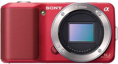 Sony a (Alpha) NEX-3 14.2 MP Digital Camera - Red (Body Only)