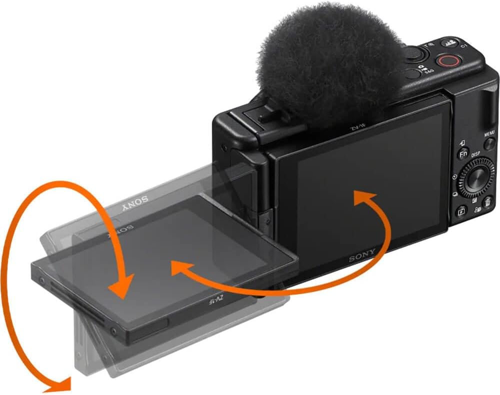 Sony (Refurbished) ZV-1F Vlog Camera for Content Creators and Vloggers (Black) (Renewed)