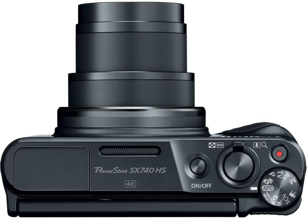 Canon PowerShot SX740 HS Digital Camera (Black) (2955C001), 2 x 64GB Memory Card, 3 x NB13L Battery, Corel Photo Software, Charger, Card Reader, LED Light, Soft Bag + More