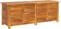 vidaXL Garden Storage Box Natural Solid Acacia wood 59.1 x 19.7 x 22.0 in