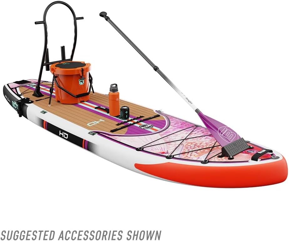 BOTE HD Aero Inflatable Stand Up Paddle Board MAGNEPod Compatible Blow Up iSUP with Paddle Travel Backpack Adults Kids Family Friendly 11 FT 6 in Size Multiple Colors