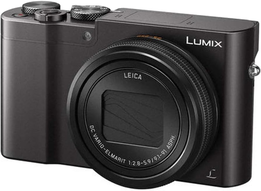 Panasonic LUMIX ZS100 4K Digital Camera, 20.1 Megapixel 1-Inch Sensor 30p Video Camera, 10X LEICA DC VARIO-ELMARIT Lens, F2.8-5.9 Aperture, HYBRID O.I.S. Stabilization, 3-Inch LCD, DMC-ZS100K (Black)