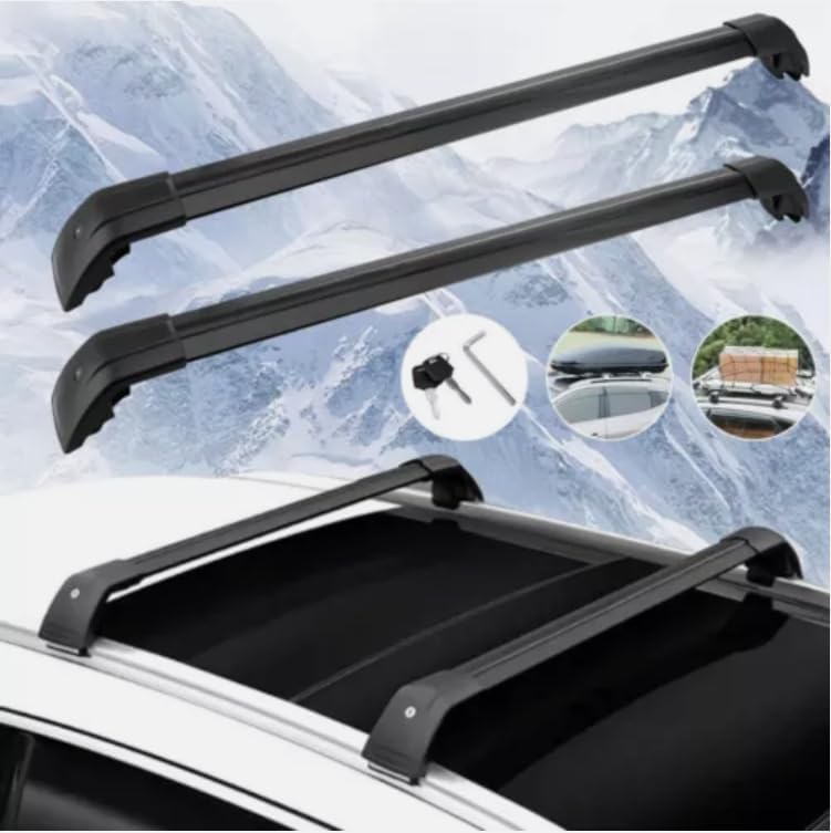 2PCS Aluminum Roof Rack Cross Bars forHyundai Ioniq 9 S SE SEL Limited Calligraphy 2025 2026 Crossbars for Rooftop Compatible with Fixed Points Roofs(Black)