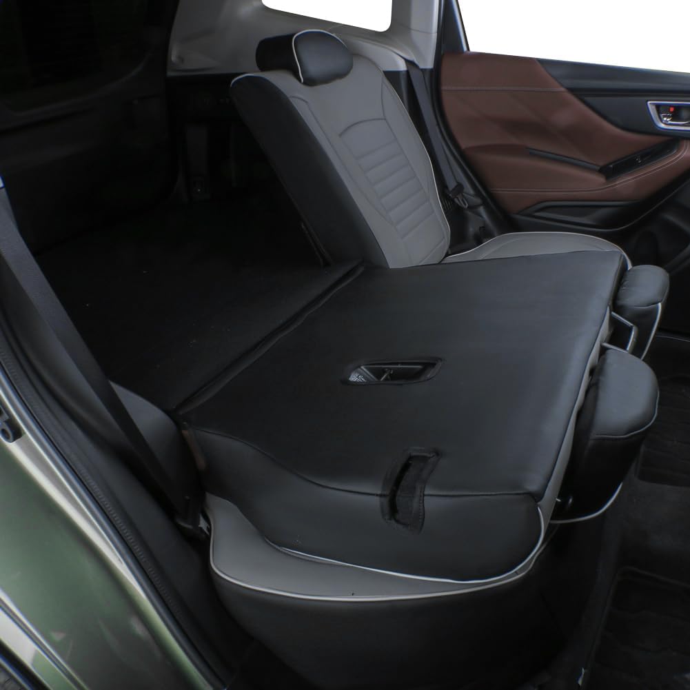 EKR Custom Fit Tucson Car Seat Covers for Hyundai Tucson(Hybrid &PHEV) 2022 2023 2024 2025 2026,Leather Car Seat Cover Full Set for SUV-Faux Leather(Black/Gray)