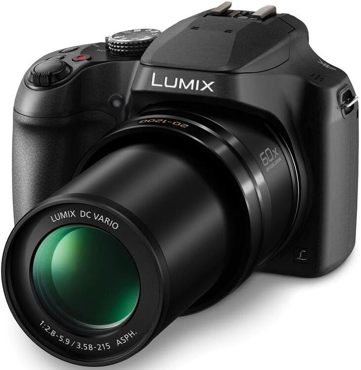 Panasonic LUMIX FZ80D 18.1MP Point & Shoot Digital Camera Bundle with SanDisk Ultra 32GB Memory Card, Slinger Shoulder Bag, Camera Wrist Strap