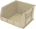 Akro-Mils 30270 AkroBins Plastic Storage Bins, Space-Saving Stackable Bins for Garage, Pantry, Craft Organization, 18' x 16' x 11', Stone, 3-Pack