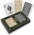 KEM Arrow Black and Gold Poker Size Standard Index Playing Cards