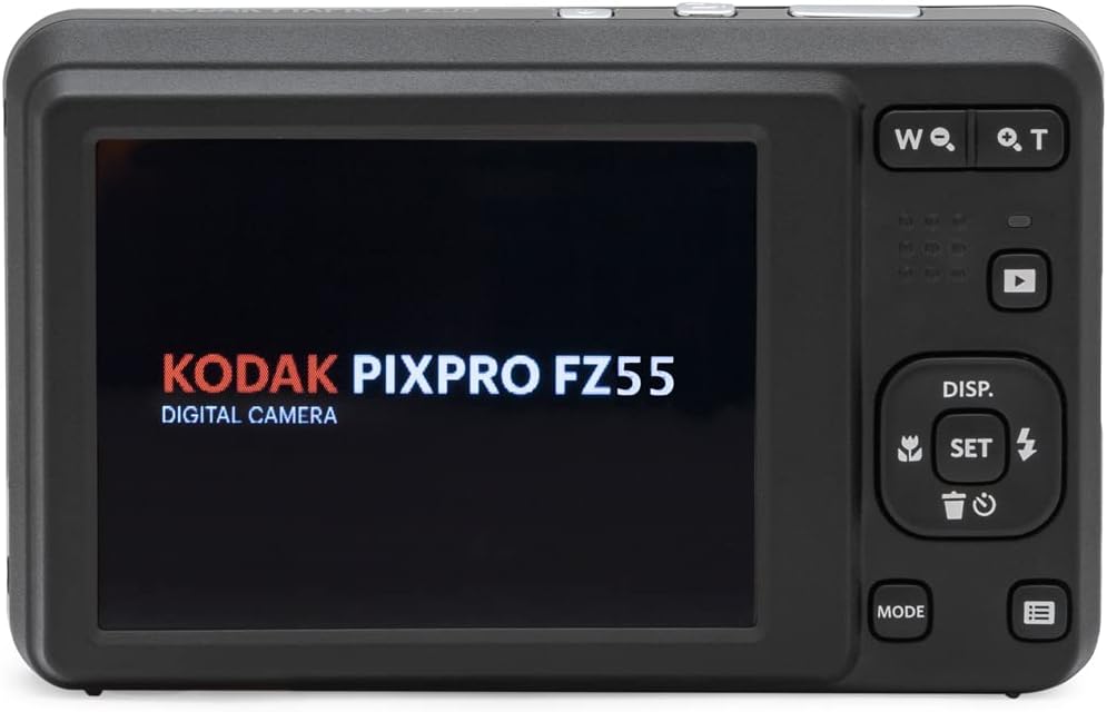 Kodak FZ55RD PIXPRO Digital Camera Red Bundle with Lexar 64GB High-Performance 800x UHS-I SDHC Memory Card Blue Series