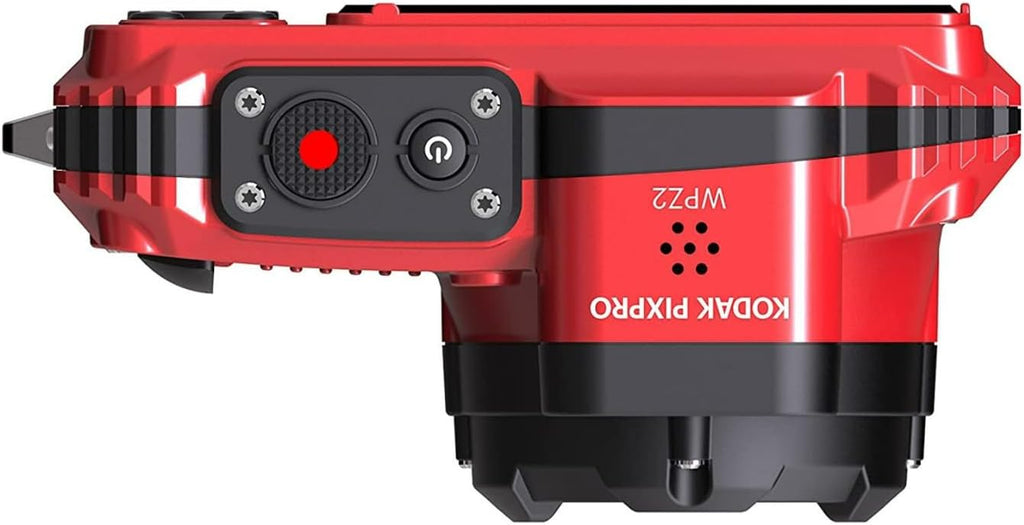 Kodak PIXPRO WPZ2 Rugged Waterproof 16MP Digital Camera with 4X Optical Zoom (Red) and 32GB microSDHC Card with Adapter Bundle (2 Items)