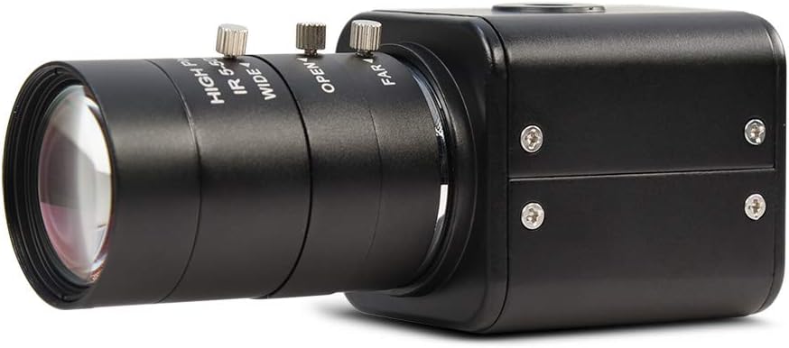 MOKOSE HDMI Camera, HD 1080P 60FPS Digital Security Camera, Industry Digital Camera with 5-50mm Telephoto Zoom Manual HD Lens.