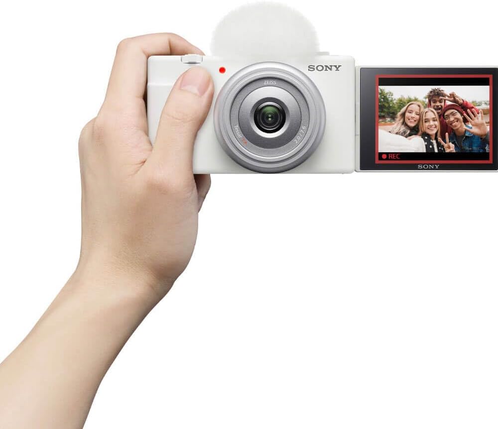 Sony ZV1FW 20mm Vlog Camera for Content Creators - White (Renewed)
