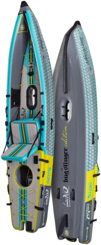 BOTE Lono Aero Inflatable Kayak Convertible Stand Up Paddle Board for Single Rider Adults Kids Family Friendly Blow Up Fishing MAGNEPod Compatible
