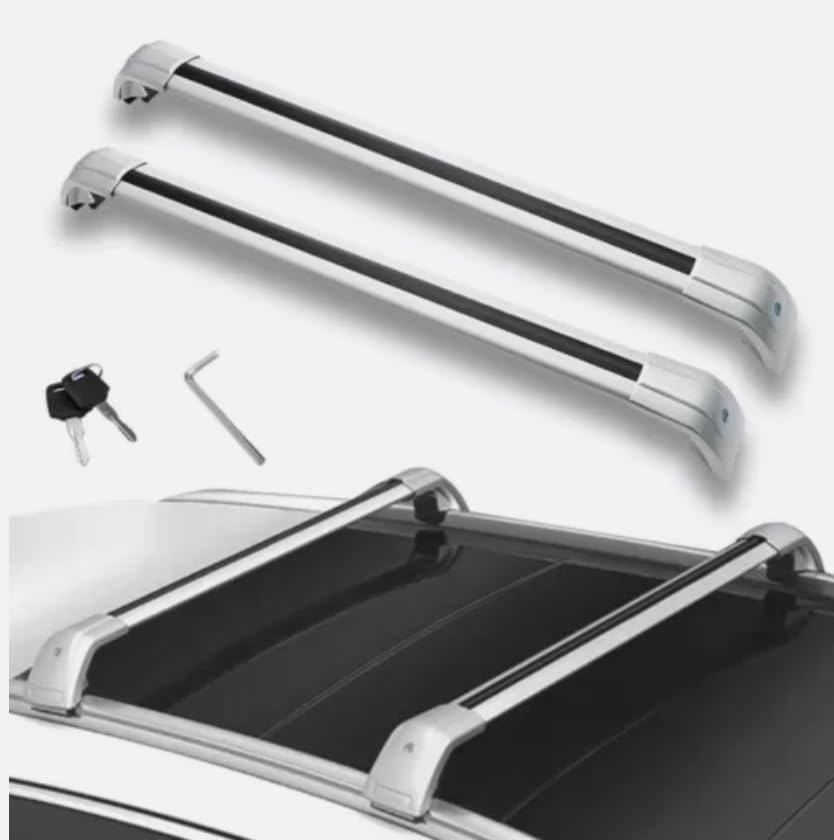 2PCS Aluminum Roof Rack Cross Bars forHyundai Ioniq 9 S SE SEL Limited Calligraphy 2025 2026 Crossbars for Rooftop Compatible with Fixed Points Roofs(Silver)
