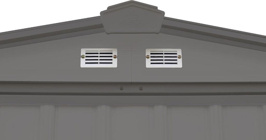 ARROW 6' x 5' EZEE Galvanized Steel Low Gable Shed Charcoal, Storage Shed with Peak Style Roof