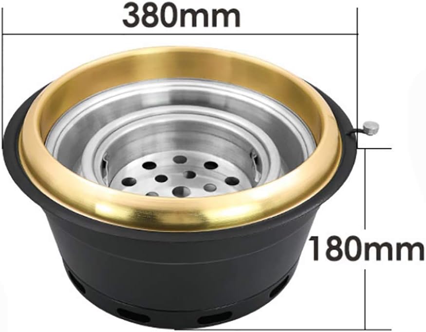 BBQ Barbeque Barbecue Grill,Korean Charcoal Grill,Smoke Exhaust Grill Equipment,Phnom Penh Commercial Barbecue Grill,5 Styles (Color : A)