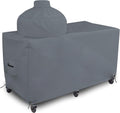 Covers & all Big Egg Grill Cover, 12 Oz Waterproof UV & Weather Resistant, PVC Coated Outdoor Cover with Air Vents & Drawstrings (72' L x 36' D x 52' H, Grey)