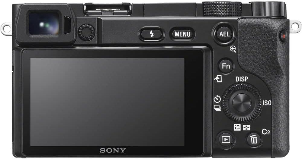 Sony a6100 Mirrorless Camera with 16-50mm f/3.5-5.6 II Lens (ILCE6100KB) + 64GB Memory Card + NP-FW50 Battery + Camera Bag + Charger + Flexible Tripod + Cleaning Kit + HDMI/Micro Cable + More